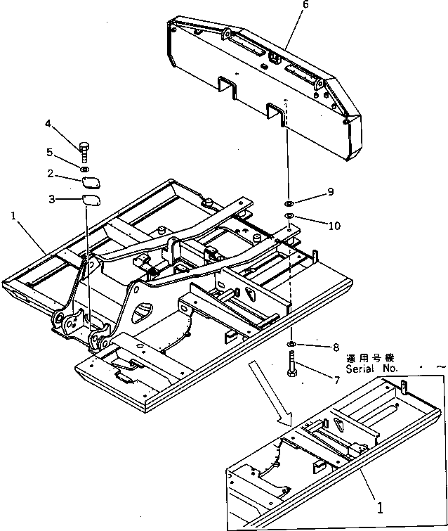 FRAME,REVOLVING 202-966-4170 KOMATSU