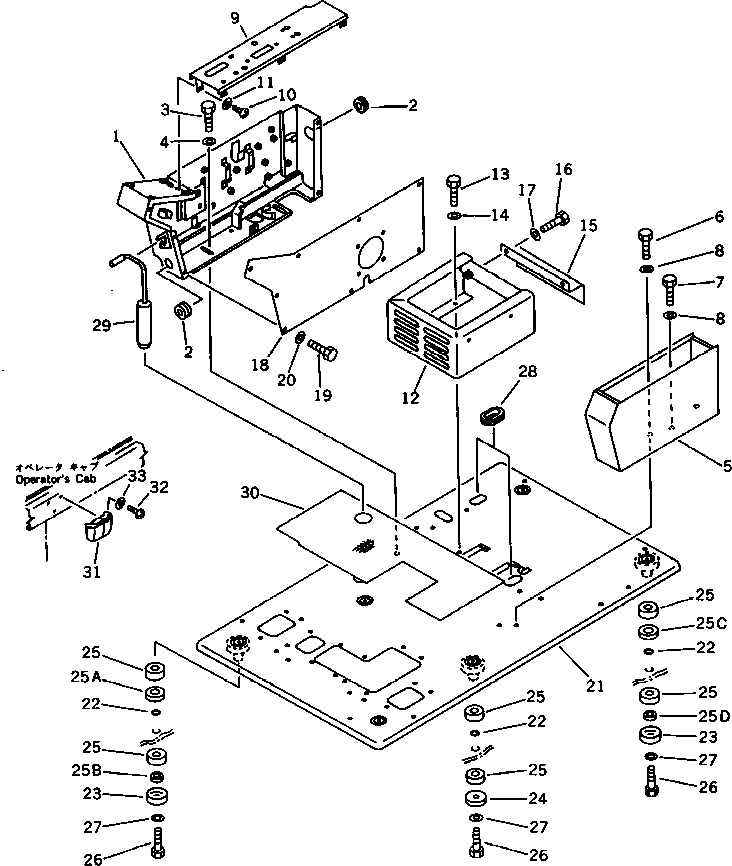BOX,R.H. 202-966-4530 KOMATSU