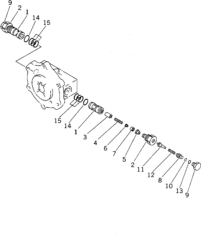 Предохранительный клапан в сборе (\0\TZ501S213500-C) KOMATSU
