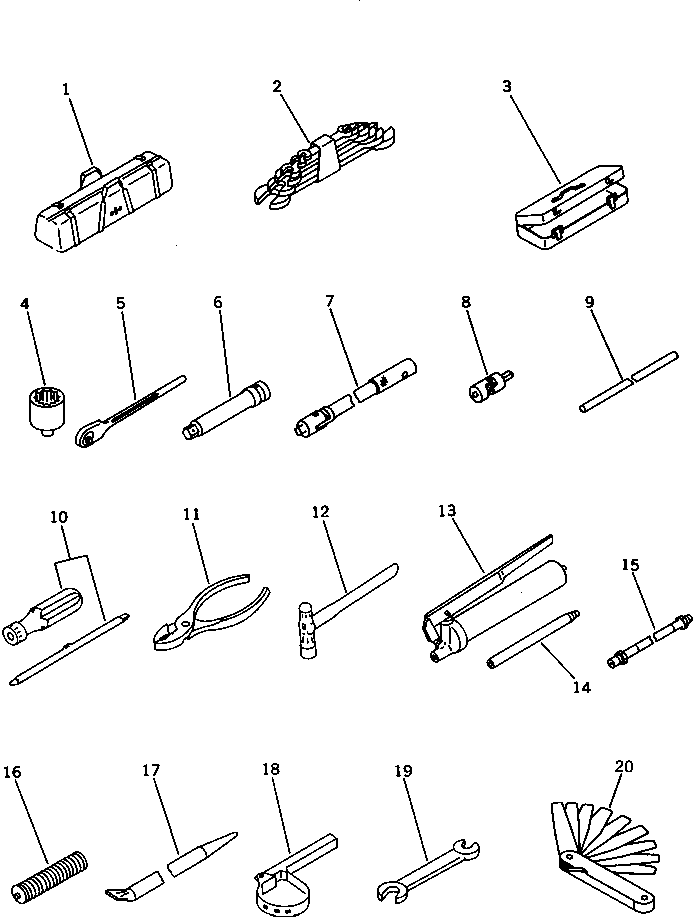 TOOL GROUP (\8\22B-98-X1000) KOMATSU