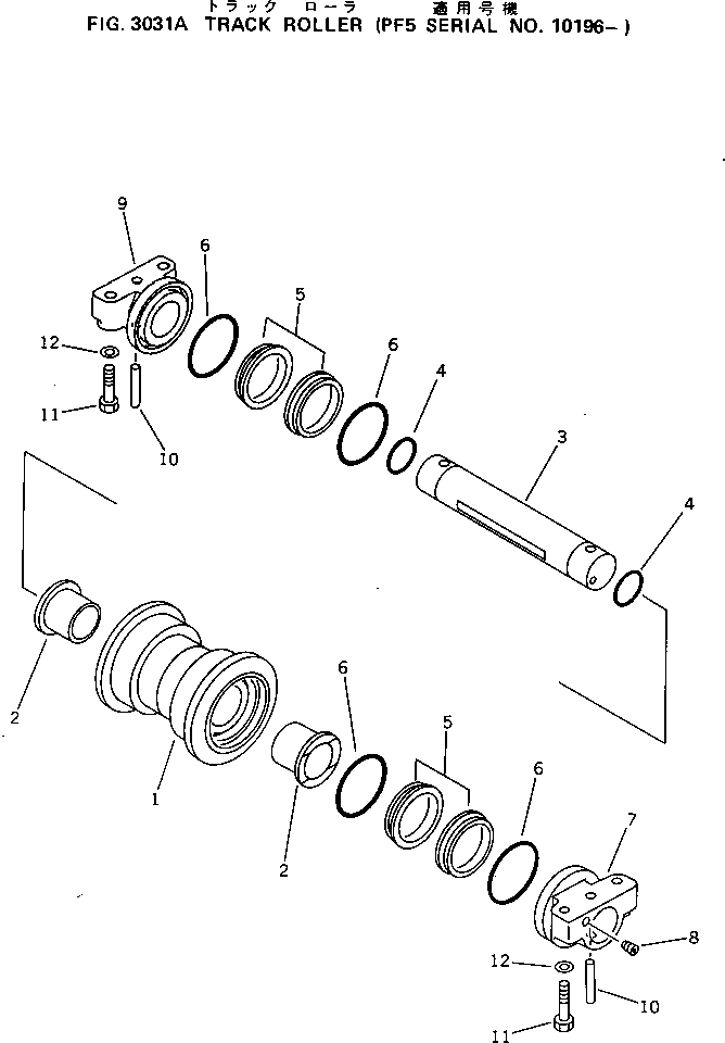 ROLLER,TRACK \0\30Y-30-16111 KOMATSU