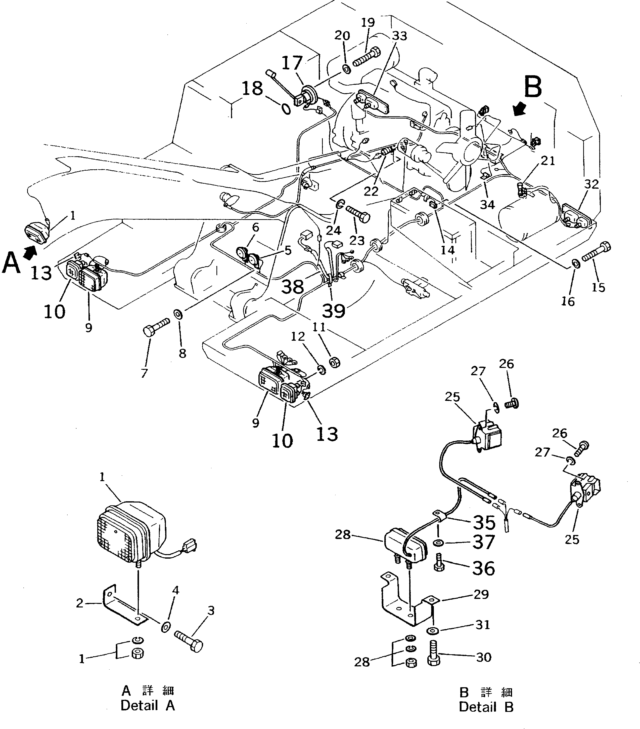 WIRE,(FOR STEERING AUTO SELECTOR) 20D-06-48220 KOMATSU