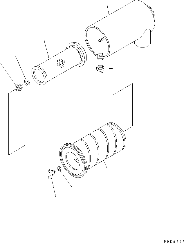 AIR CLEANER ASS'Y,DOUBLE ELEMENT 6207-81-7900 KOMATSU