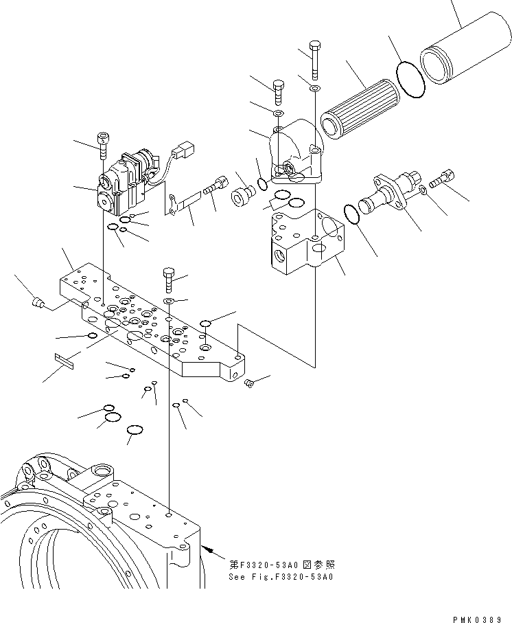 Блок 21J-15-15151 KOMATSU