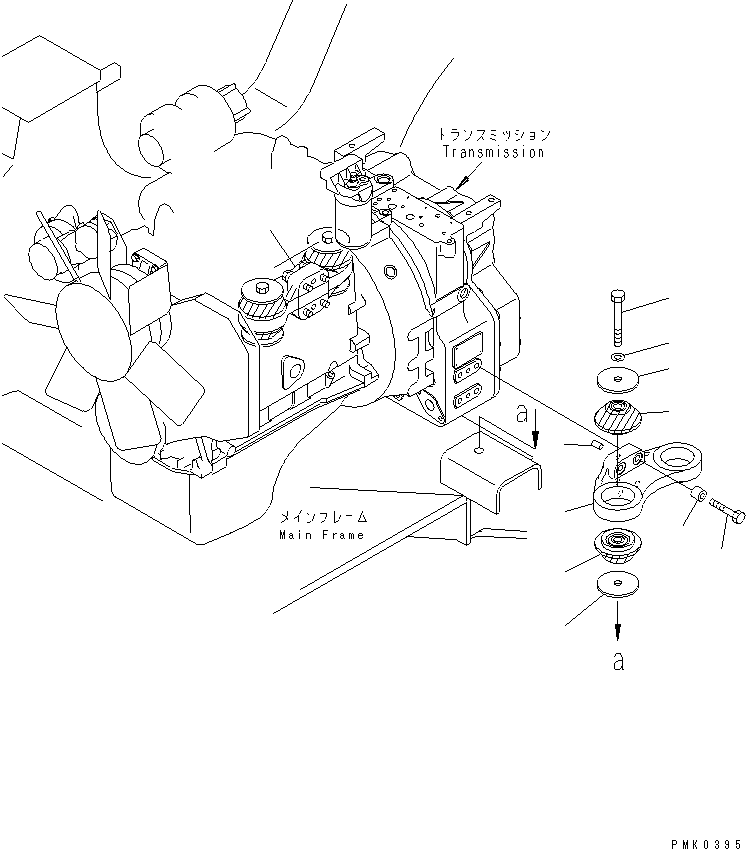 Амортизирующая подушка 21J-01-11321 KOMATSU