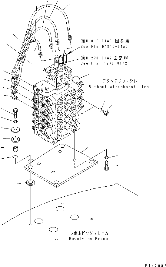 MAIN VALVE ASS'Y,WORK 21J-60-12351 KOMATSU
