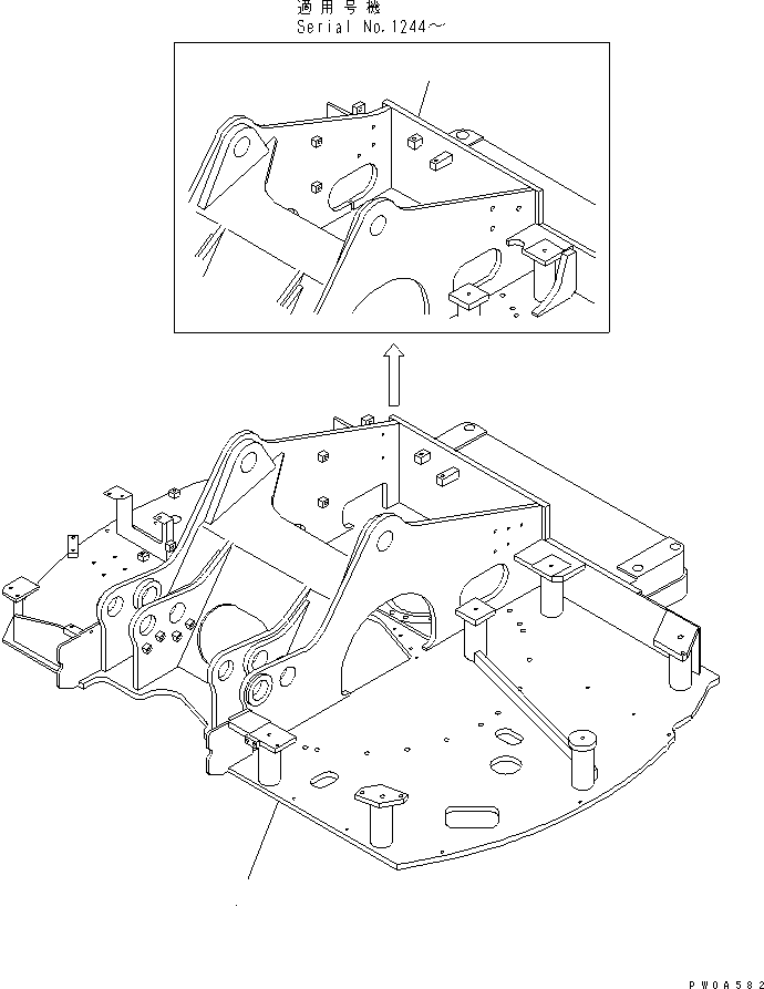 FRAME,REVOLVING 21J-46-11112 KOMATSU