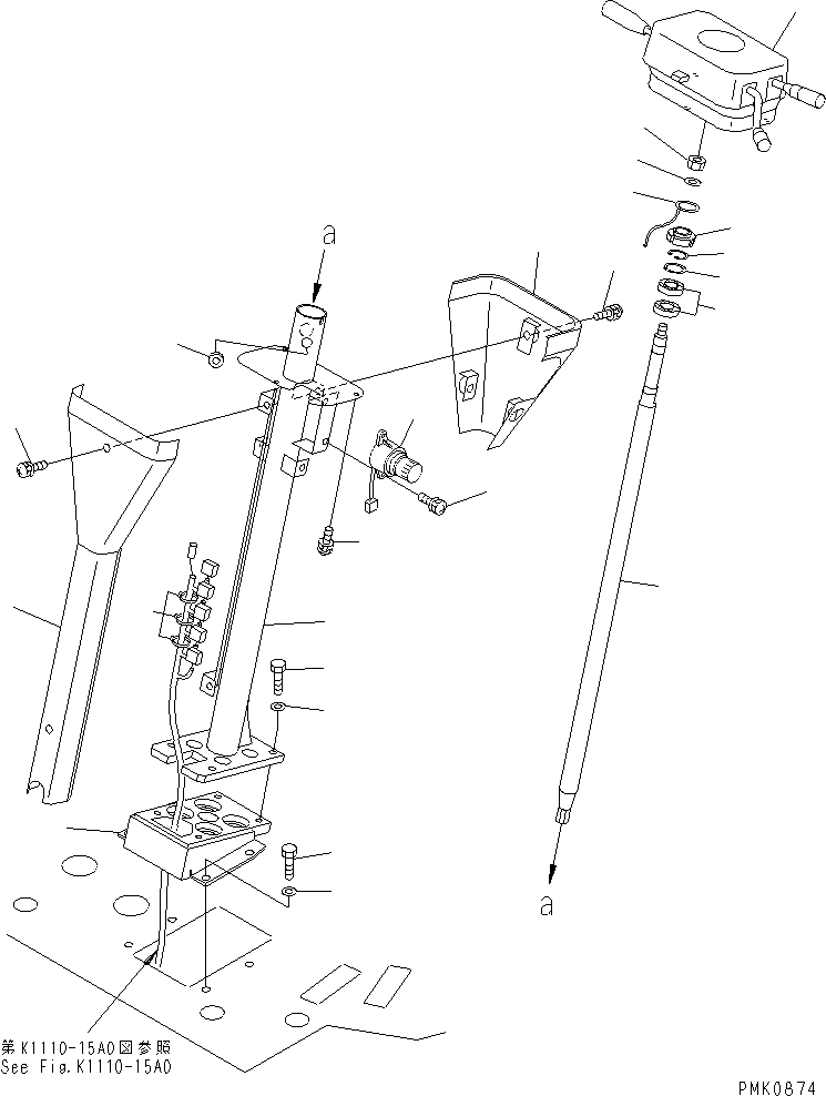 COLUMN 21J-40-13111 KOMATSU