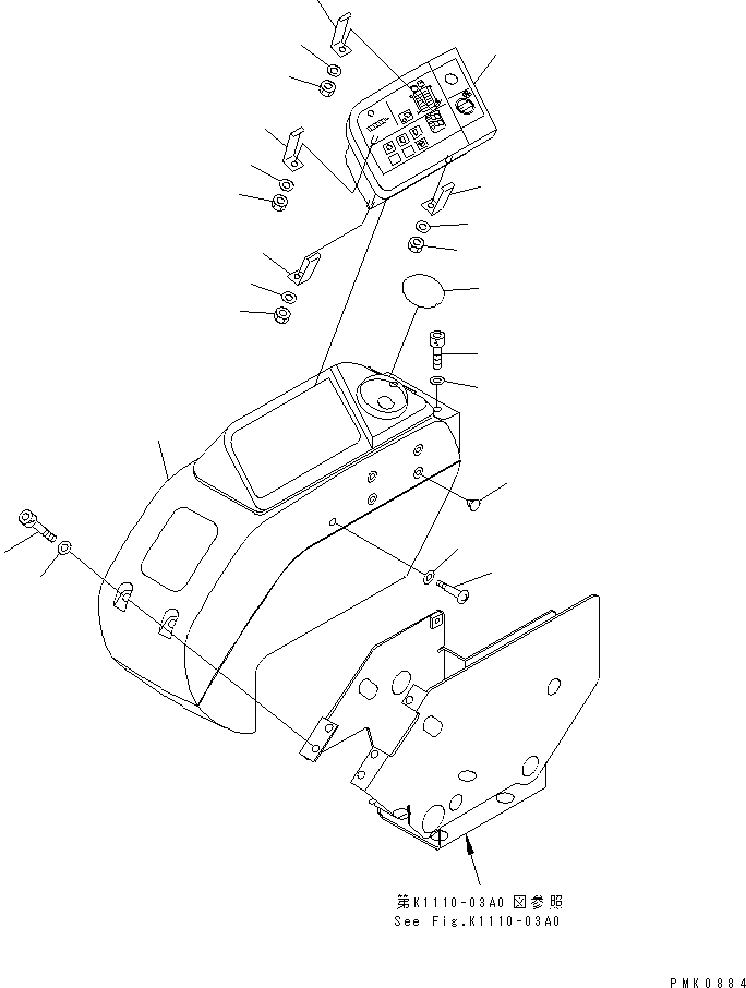 MONITOR ASS'Y (7824-87-8000) KOMATSU
