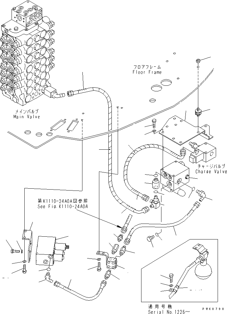 Шланг 07626-00418 KOMATSU