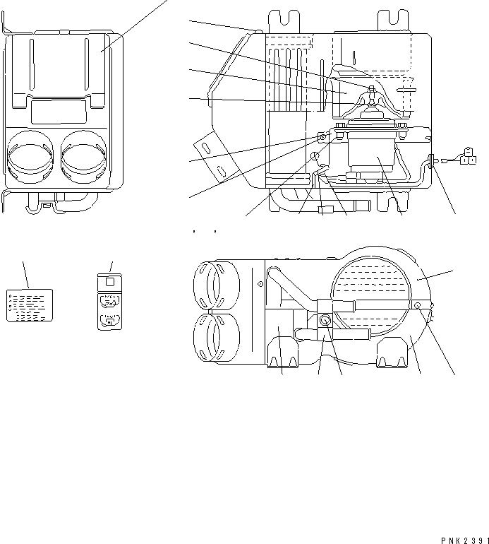 HEATER UNIT 21J-977-1330 KOMATSU