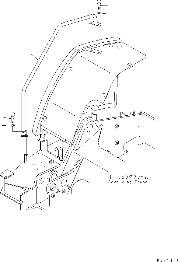 Поручень 21J-54-12311 KOMATSU