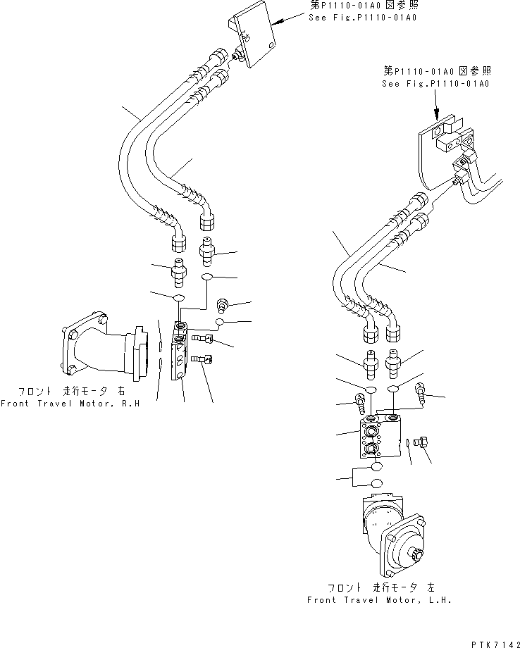 BLOCK,R.H. 21J-62-16281 KOMATSU