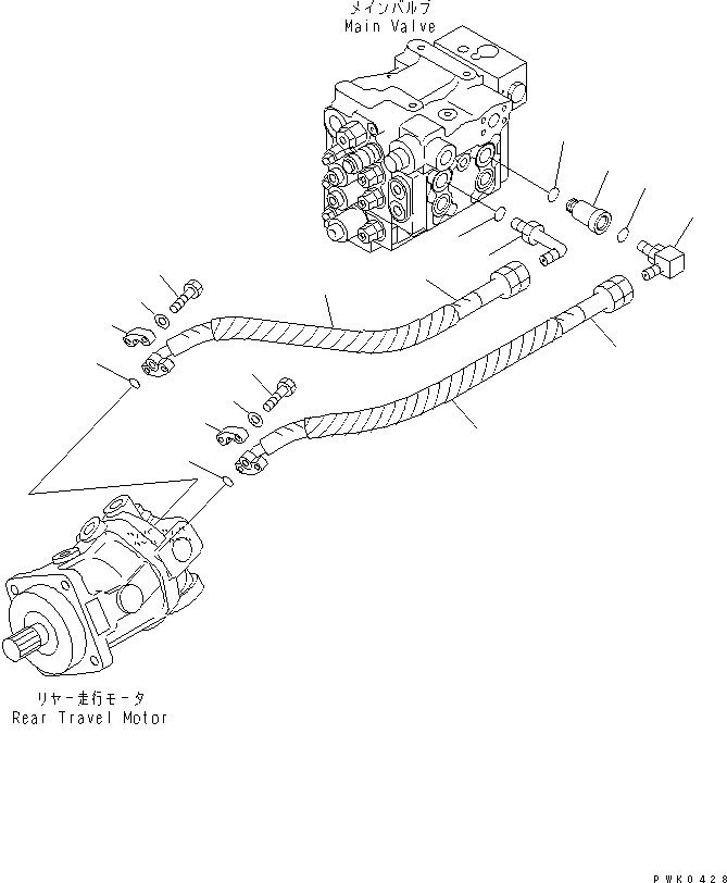 Переходник 21J-62-17880 KOMATSU