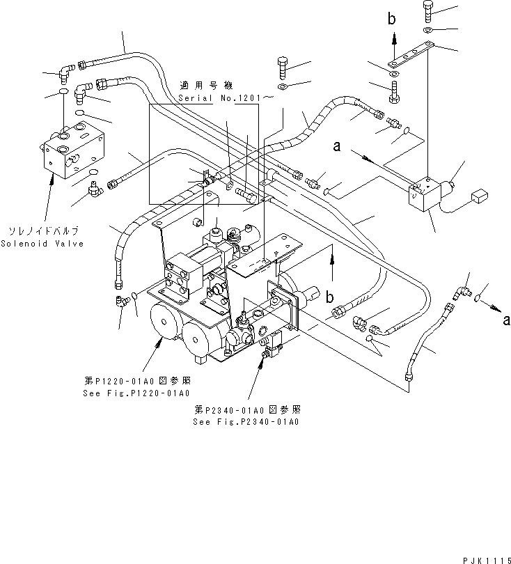 HOSE Z0200 21J-62-18150 KOMATSU