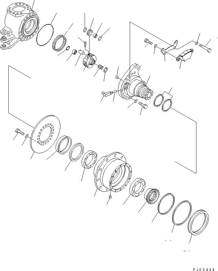 Зубчатый венец 21J-22-11360 KOMATSU