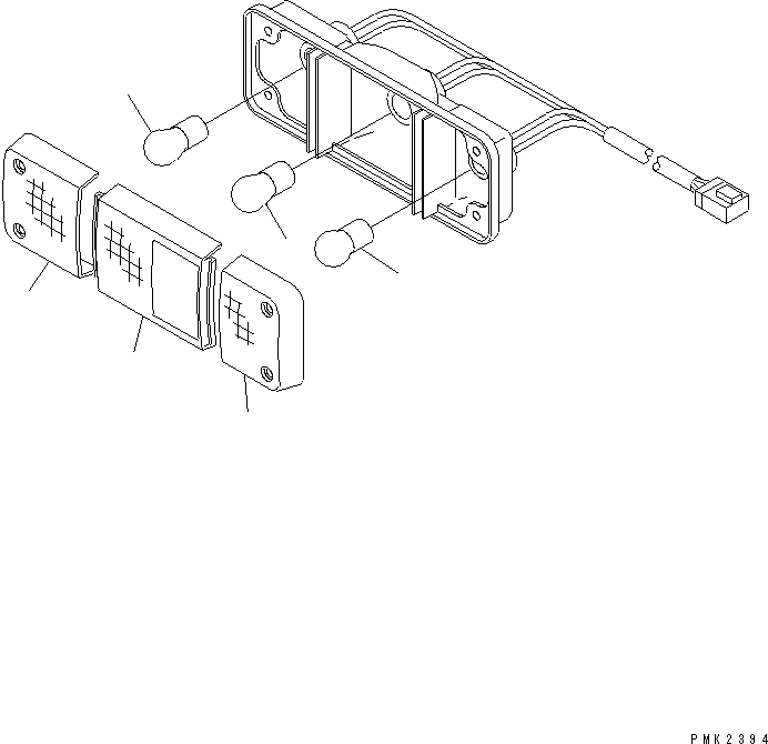 LAMP ASS'Y,L.H. 21J-06-11150 KOMATSU