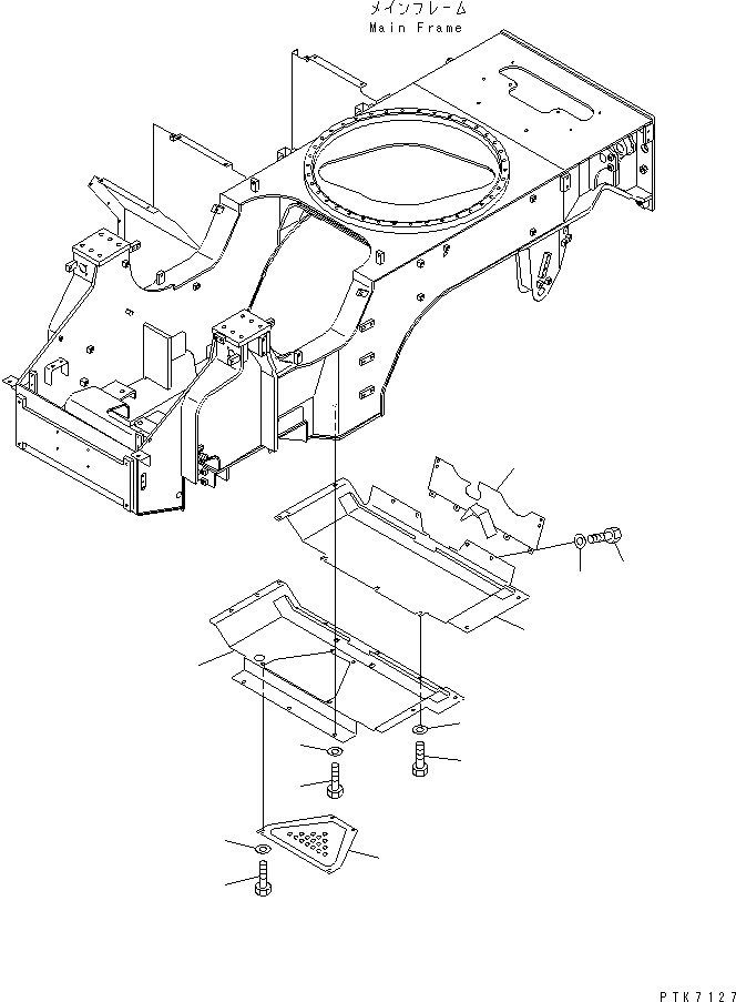 Пластина 21J-54-11822 KOMATSU