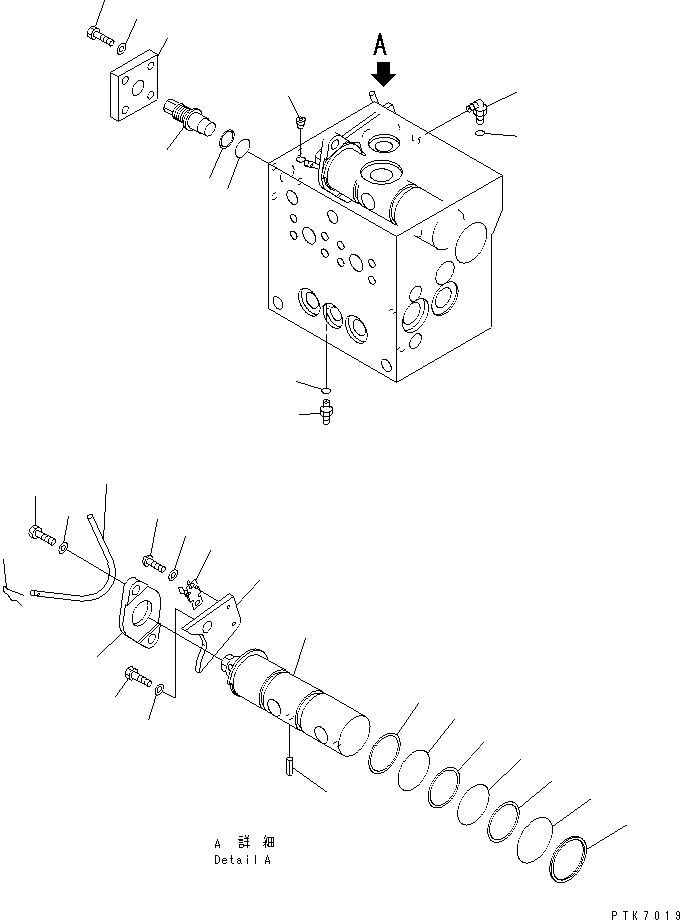 Клапан в сборе 21J-60-15140 KOMATSU