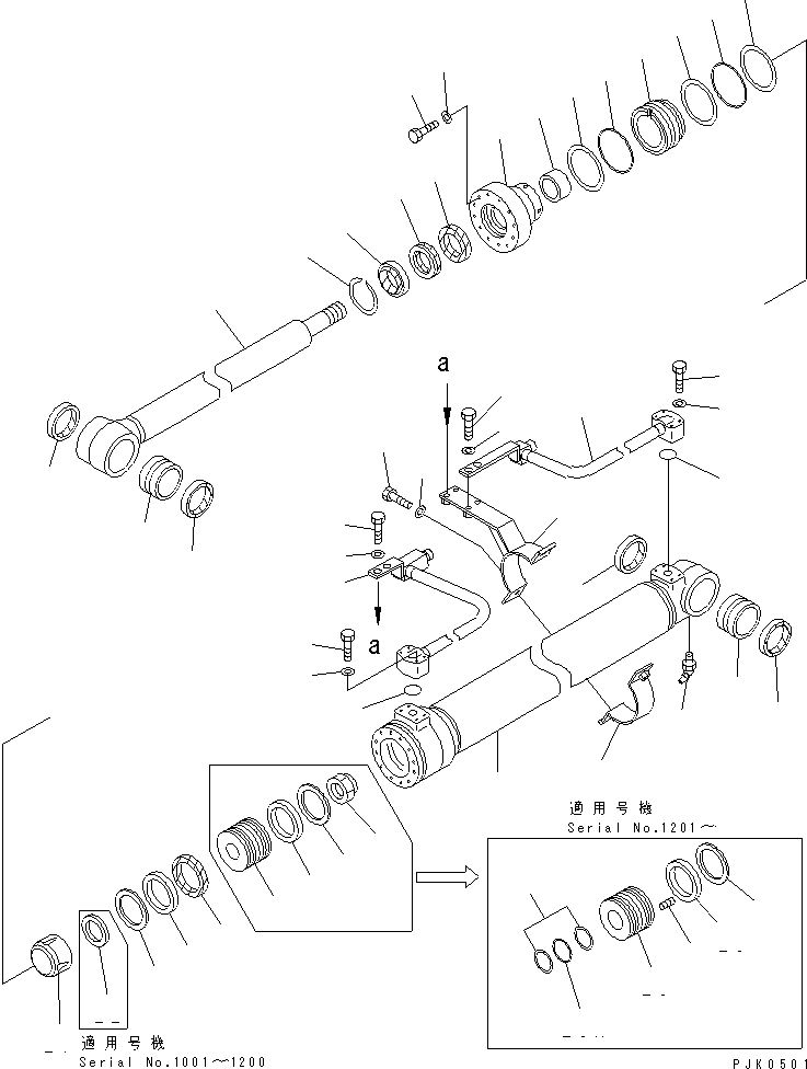 CYLINDER ASS'Y,BOOM 21J-63-02400 KOMATSU