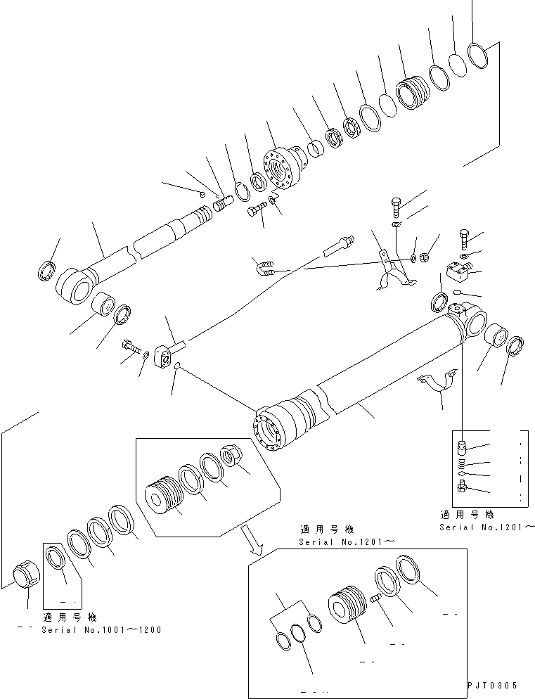 Группа цилиндра (\8\21J-63-X2220) KOMATSU