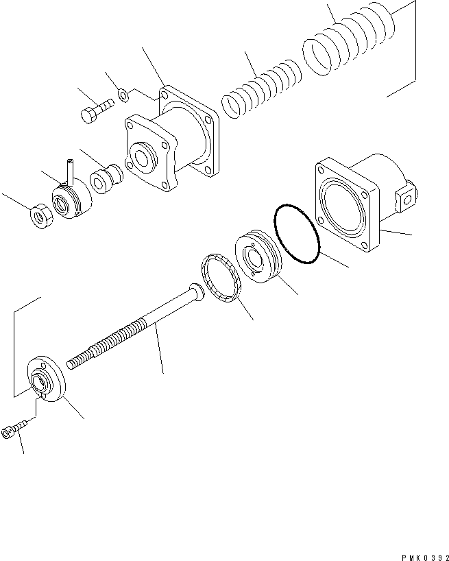 CYLINDER ASS'Y,BRAKE 21J-60-11240 KOMATSU