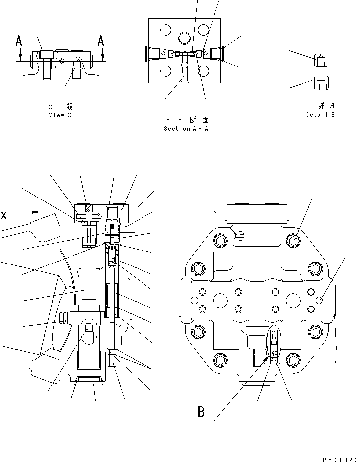 Управляющий клапан в сборе UC4100472325 KOMATSU