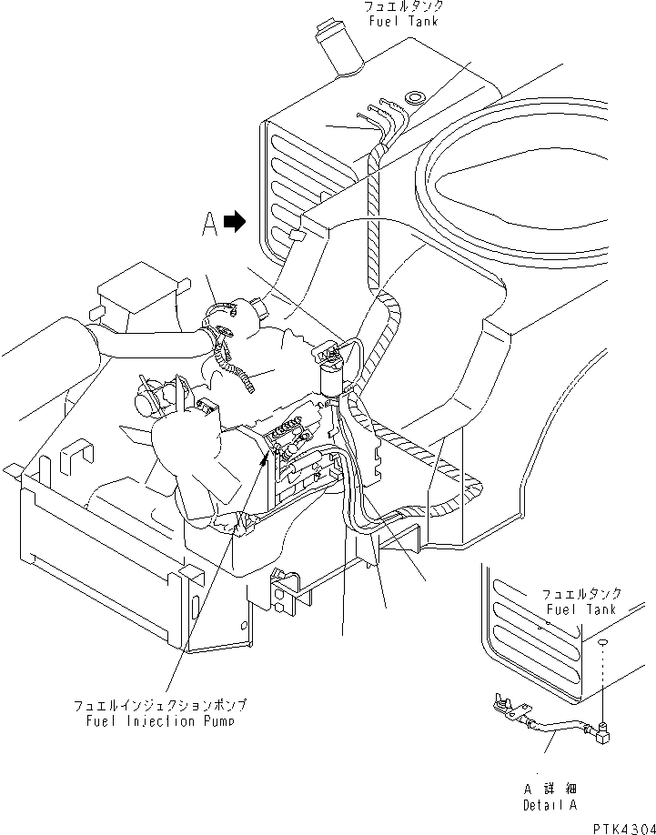HOSE,TURBOCHARGER OIL SUCTION 6732-51-8240 KOMATSU