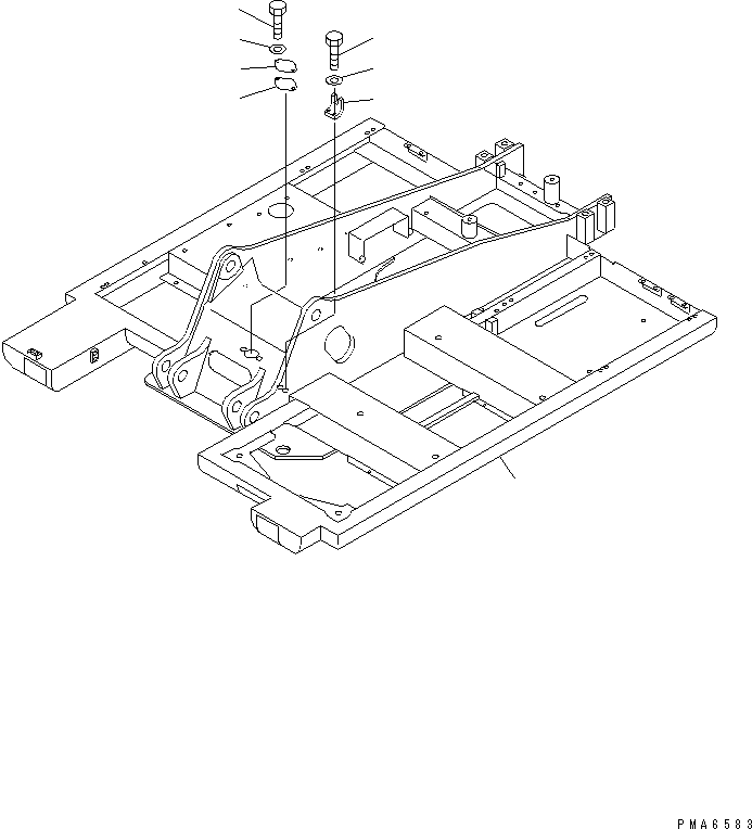 FRAME,REVOLVING 20E-46-K1102 KOMATSU