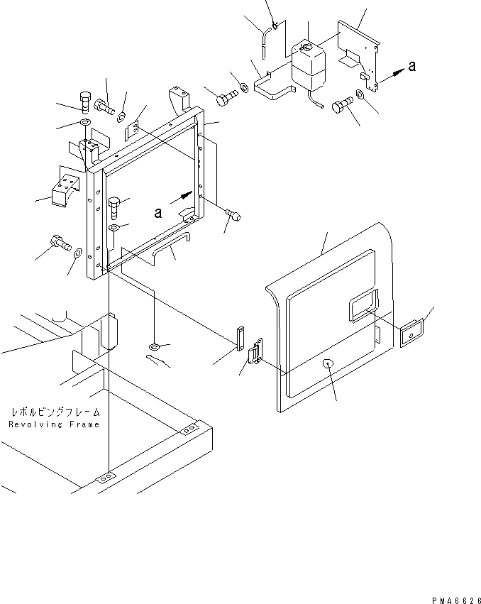DOOR ASS'Y,L.H. 20E-54-K1301 KOMATSU