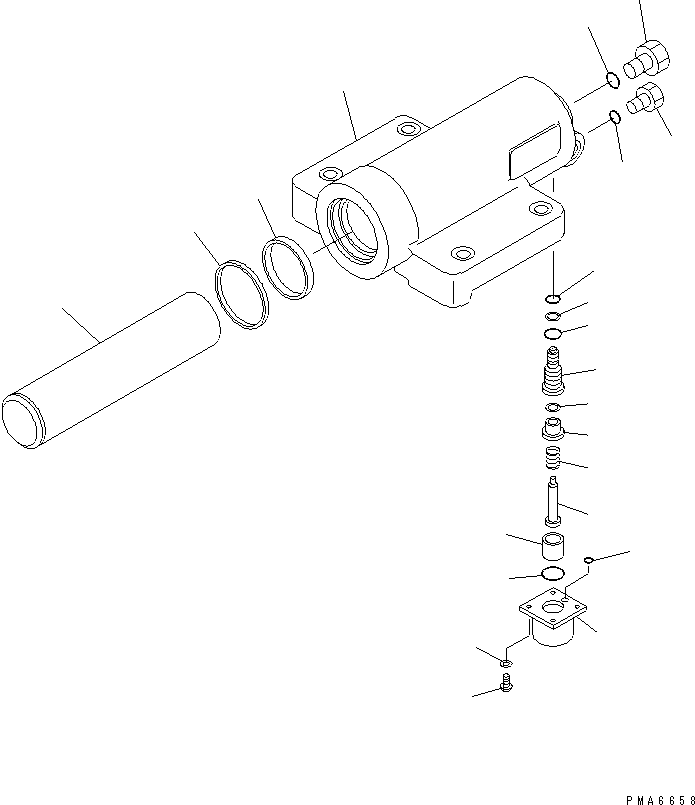CYLINDER ASS'Y,SUSPENSION LOCK 20E-61-K1111 KOMATSU