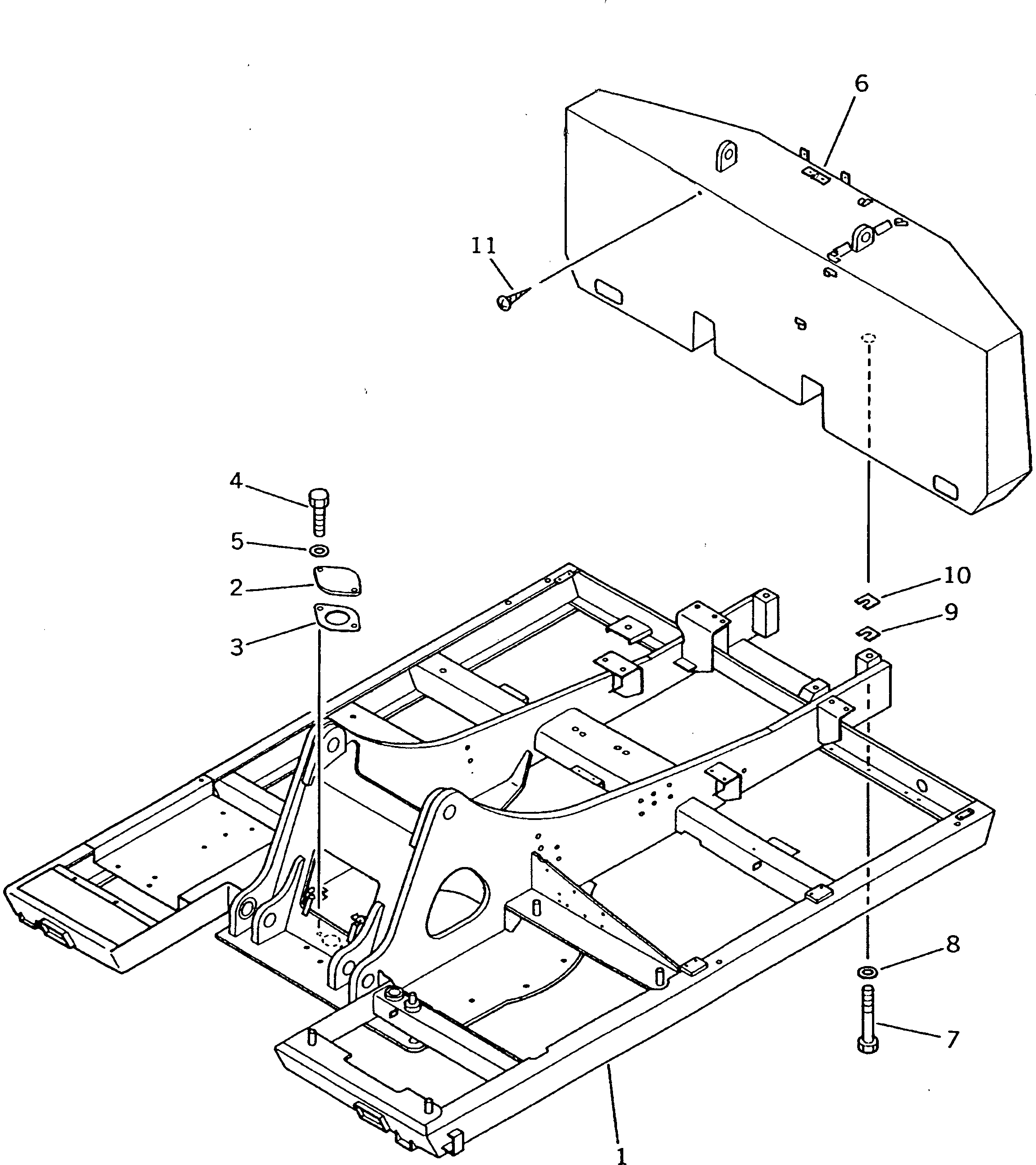 FRAME,REVOLVING 20K-46-11101 KOMATSU