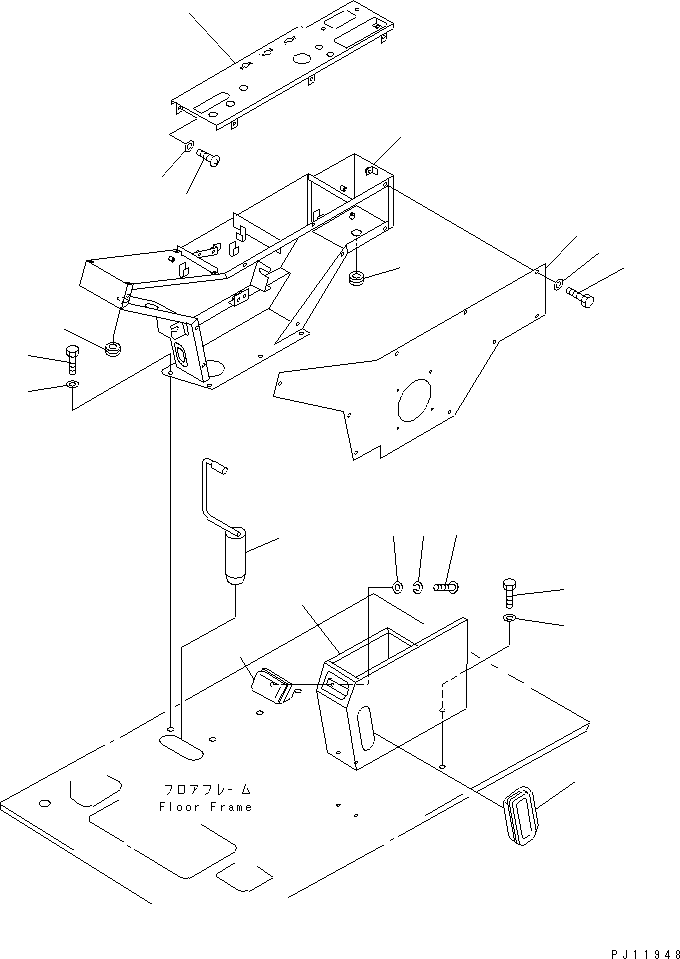 BOX,R.H. 20K-43-14130 KOMATSU