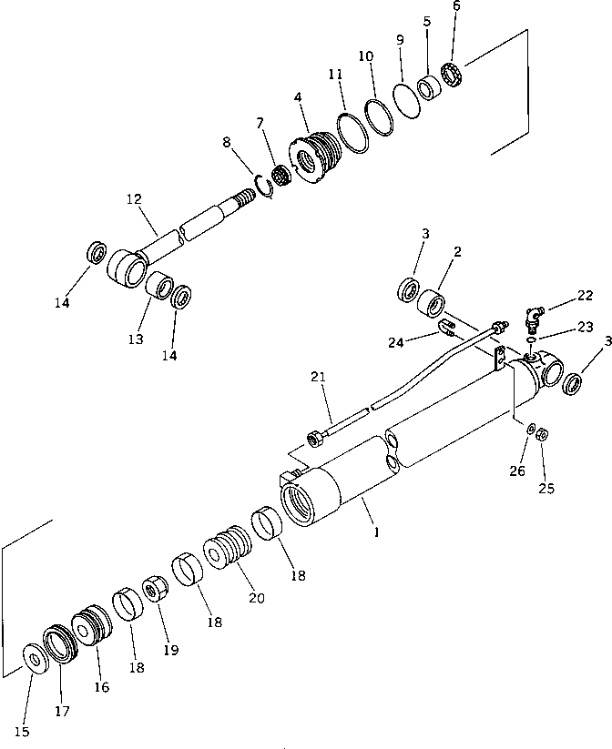 CYLINDER ASS'Y,ARM 21F-63-02020 KOMATSU