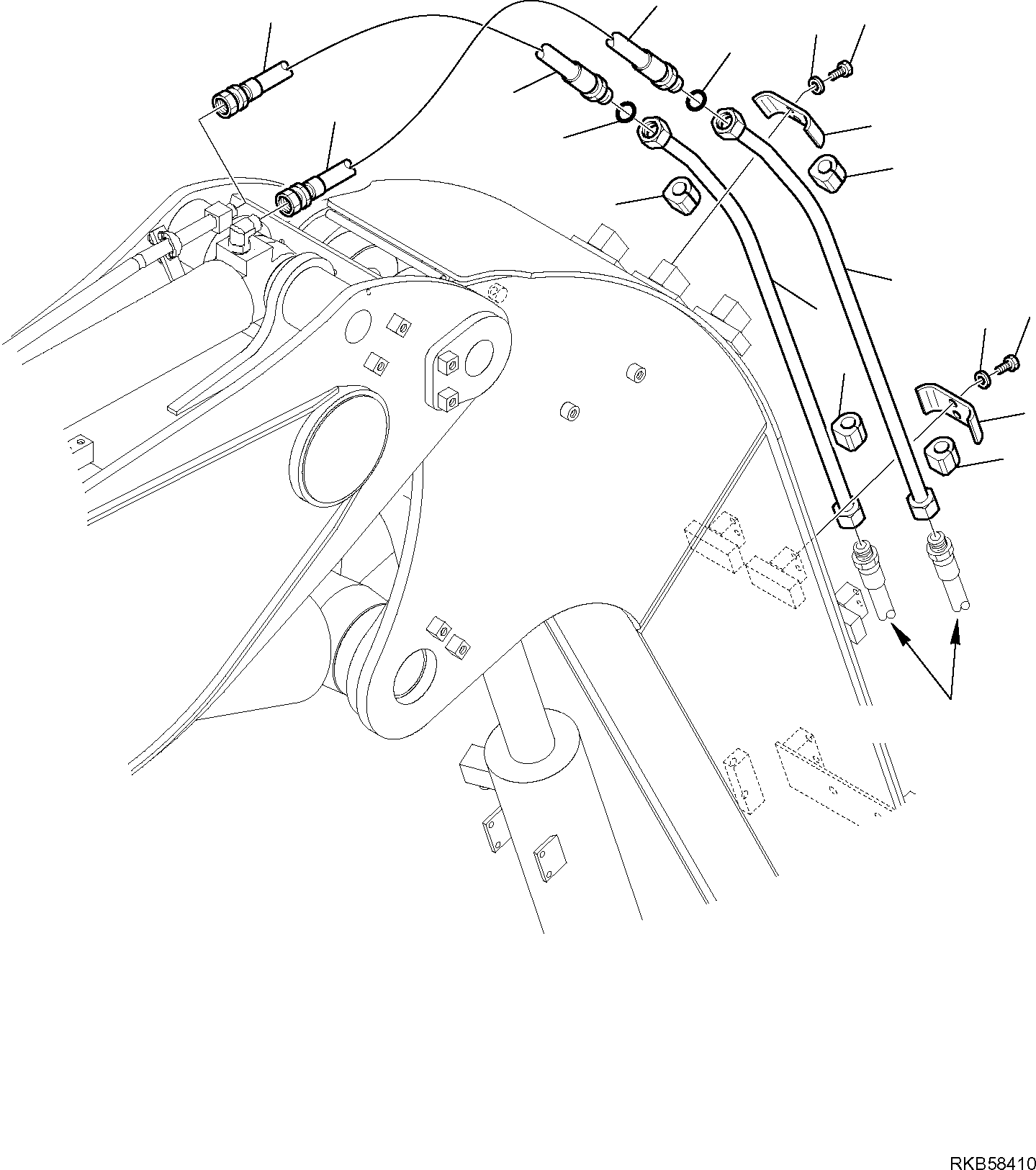Трубка 21W-62-R3260 KOMATSU
