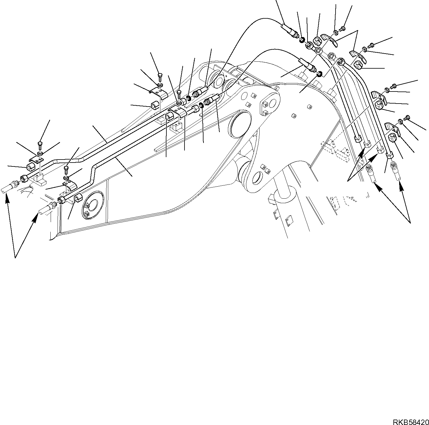 Шланг 21W-973-R620 KOMATSU
