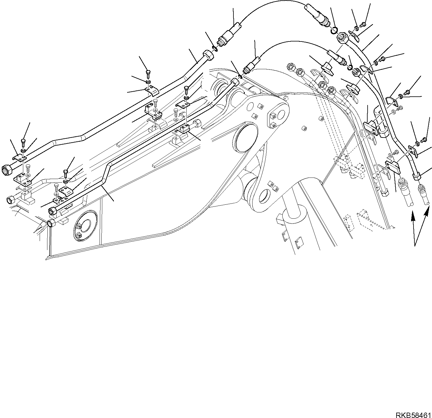 Шланг 21W-973-R581 KOMATSU