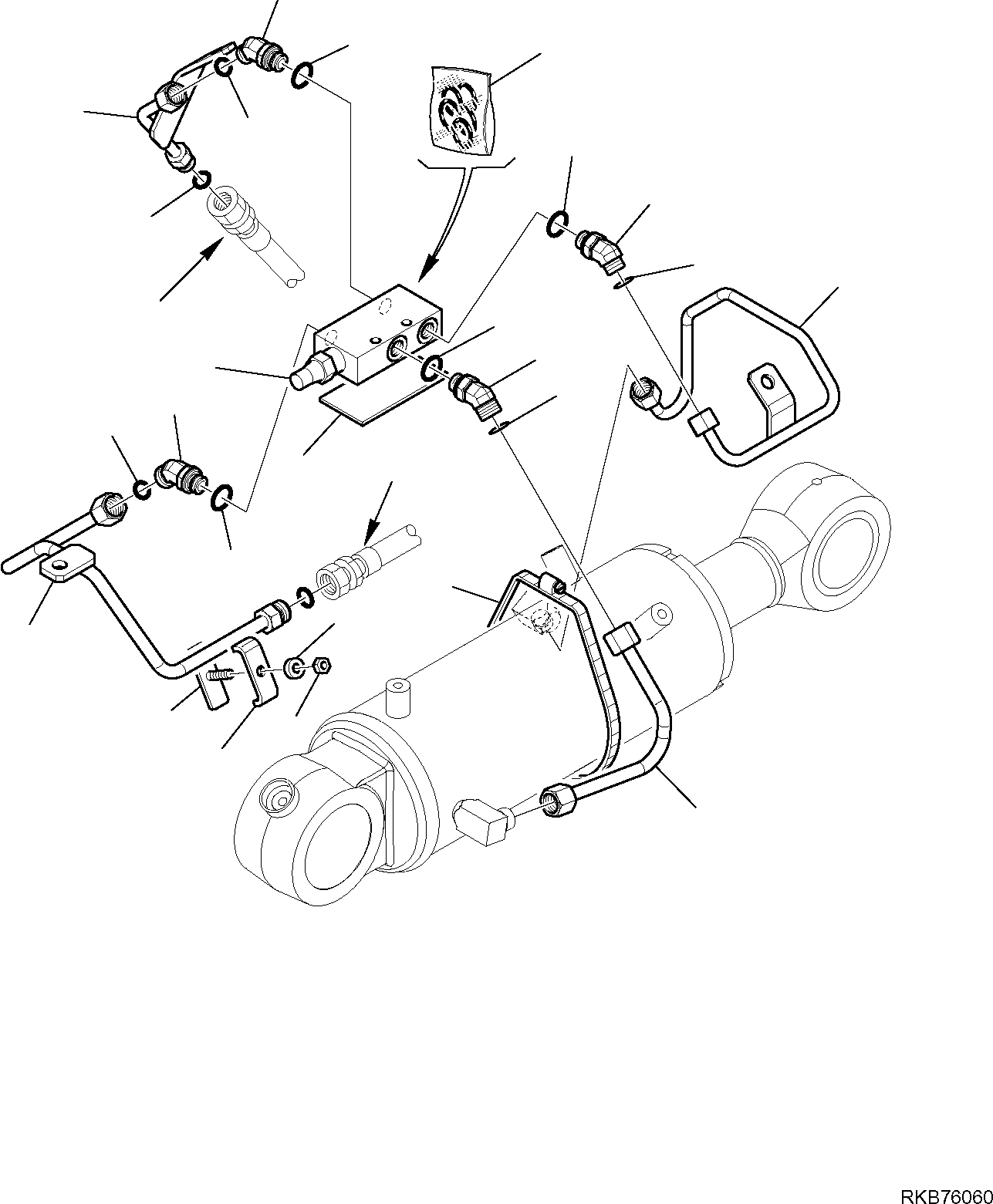 Труба 21W-09-R5740 KOMATSU