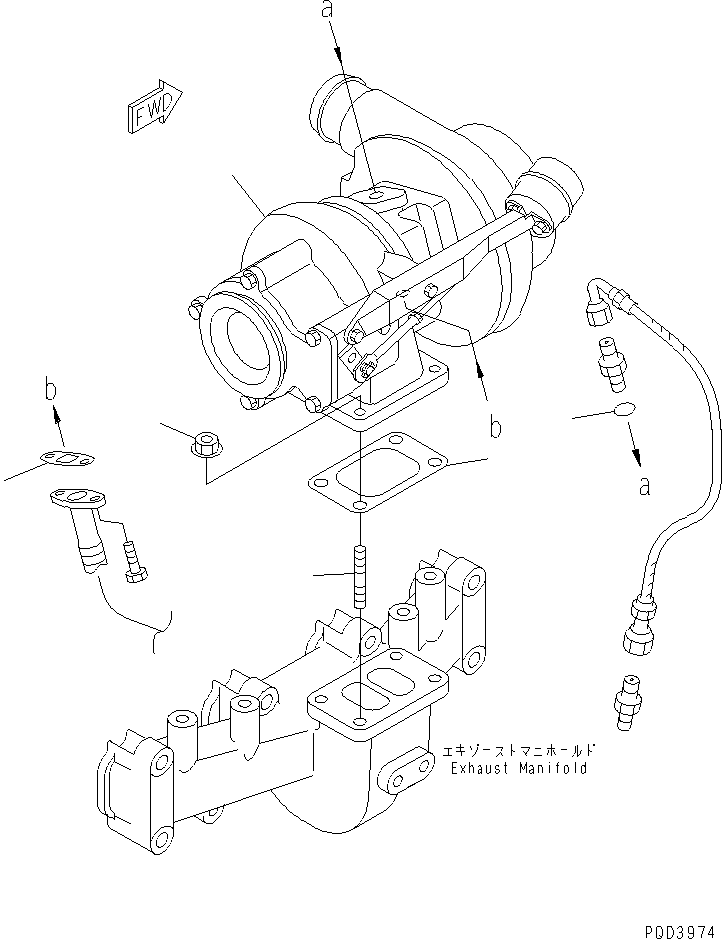 TURBOCHARGER 6733-81-8122 KOMATSU