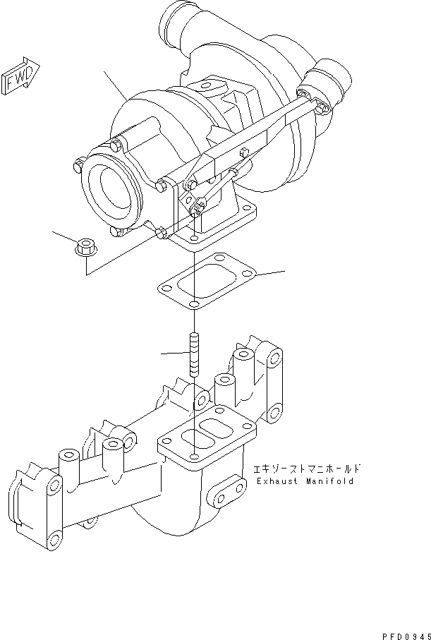 TURBOCHARGER ASS'Y 6732-81-8800 KOMATSU