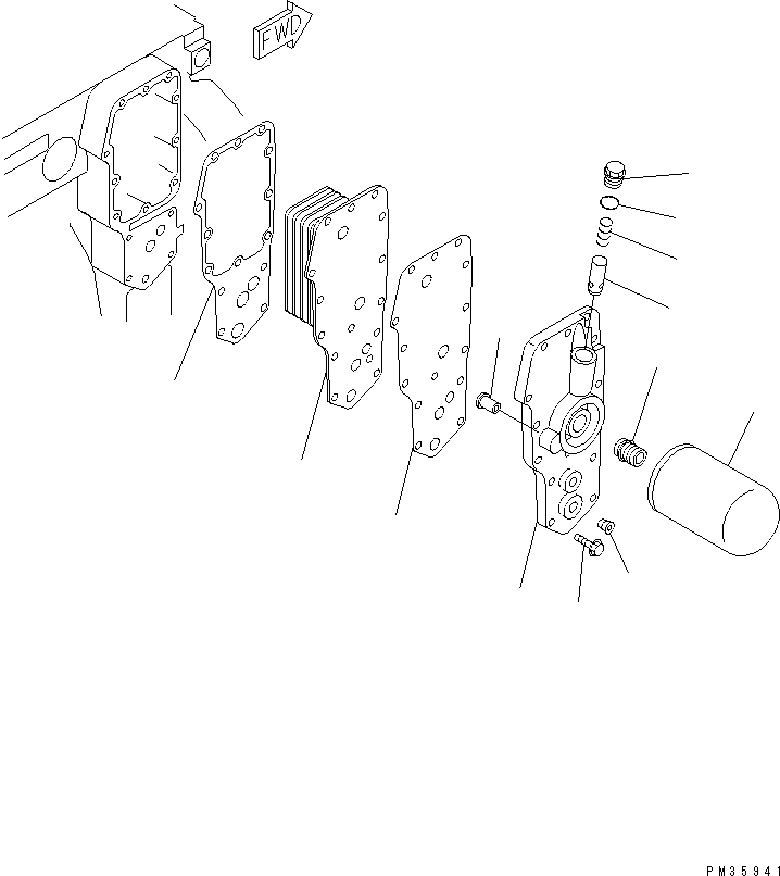 HEAD ASS'Y,FILTER 6735-51-5200 KOMATSU