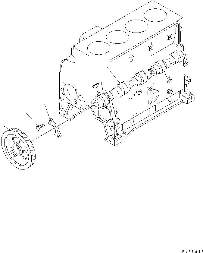 CAMSHAFT ASS'Y 6732-41-1010 KOMATSU