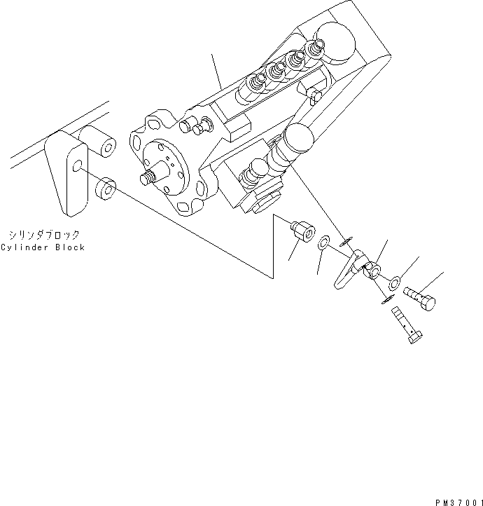 Топливный насос высокого давления в сборе 6732-71-1110 KOMATSU