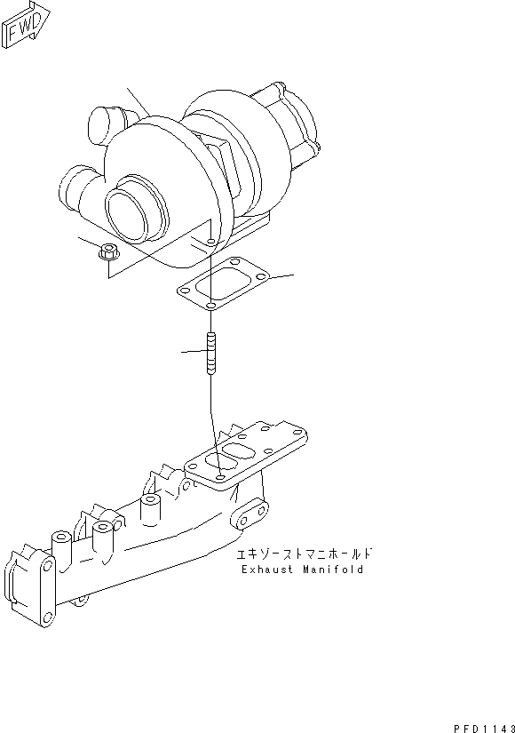 TURBOCHARGER ASS'Y 6732-81-8400 KOMATSU