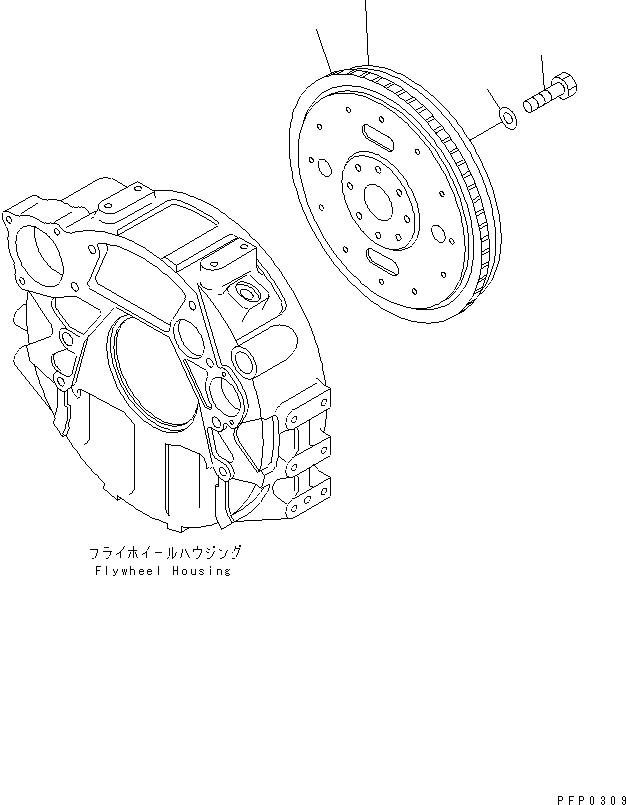 FLYWHEEL ASS'Y 6733-31-4300 KOMATSU