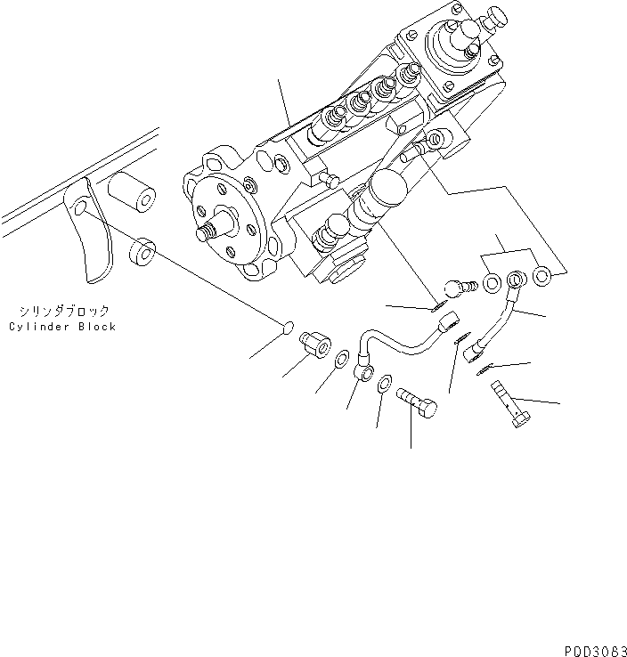 Топливный насос высокого давления в сборе (6732-71-1260) KOMATSU