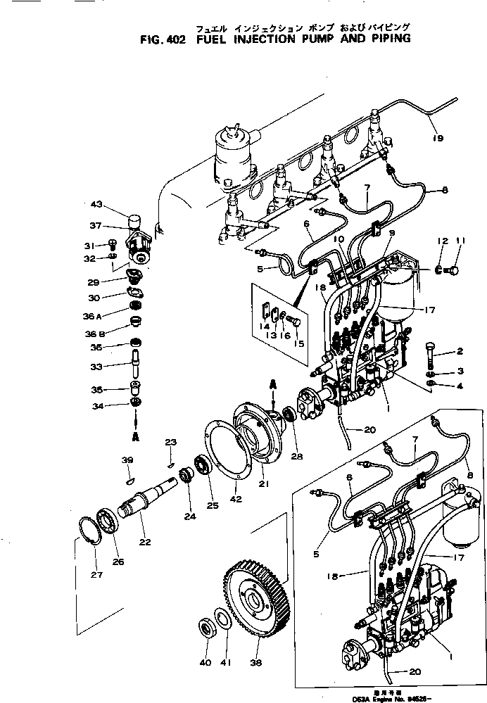 INJECTION PUMP ASS'Y,(WITH SMOKE LIMITER) 6112-73-2802 KOMATSU