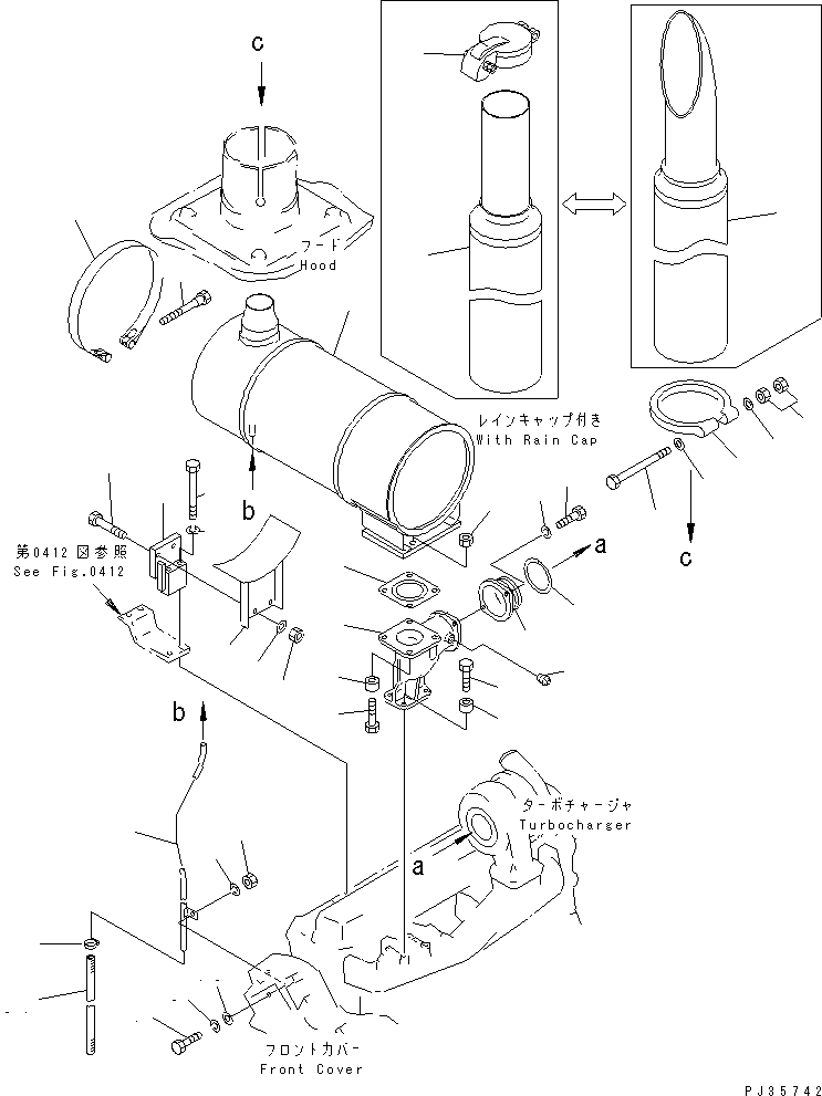 NUT,(SEE FIG.0206) (\0\01580-00806) KOMATSU