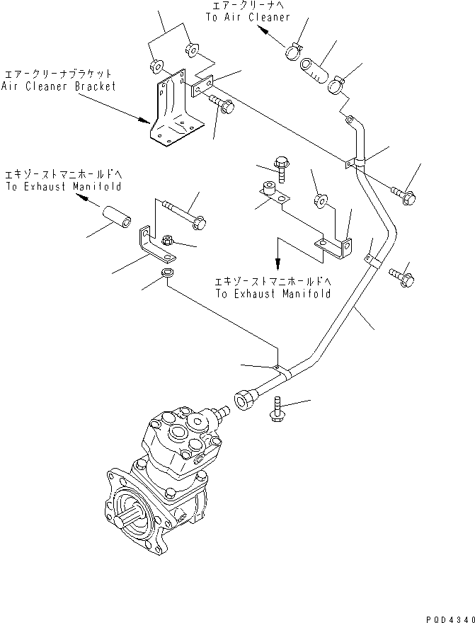 Трубка 6221-81-1740 KOMATSU