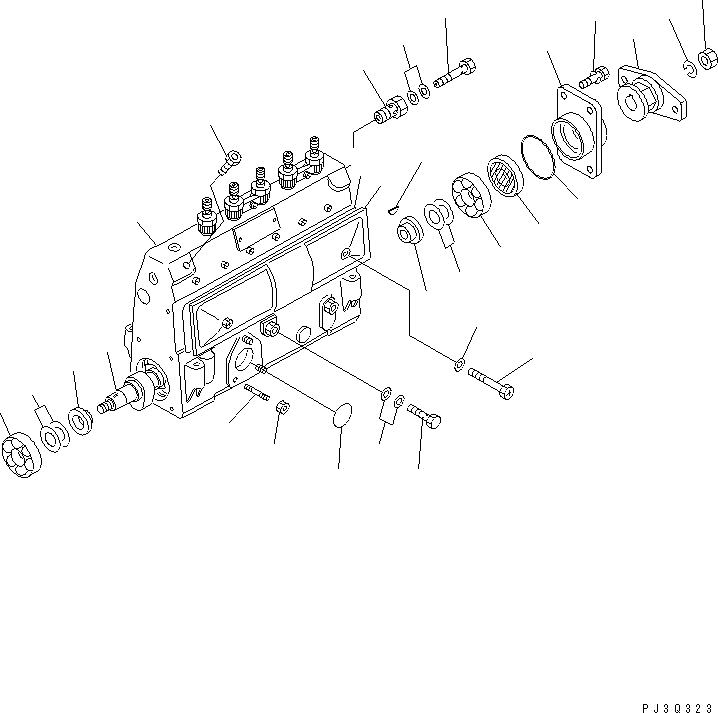 Насос в сборе DK101060-4950 KOMATSU